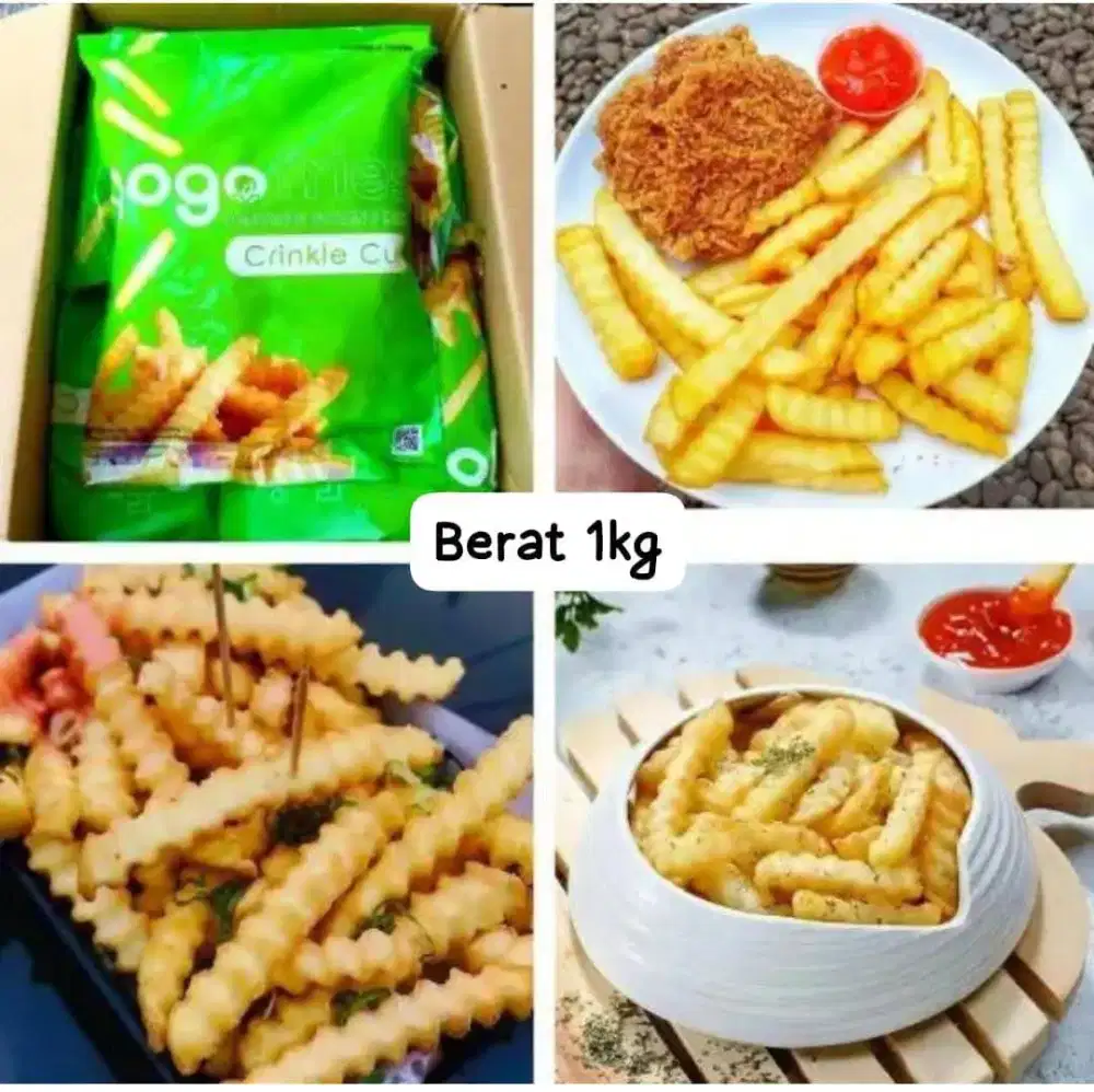 Kentang gogo crinckle cut 1kg