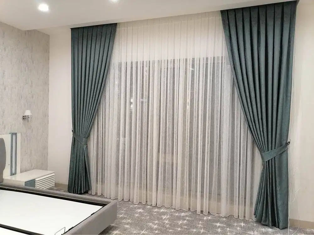 Pasang Tirai Gorden Jendela Gordyn Mewah Hordeng Model Terbaru Murah