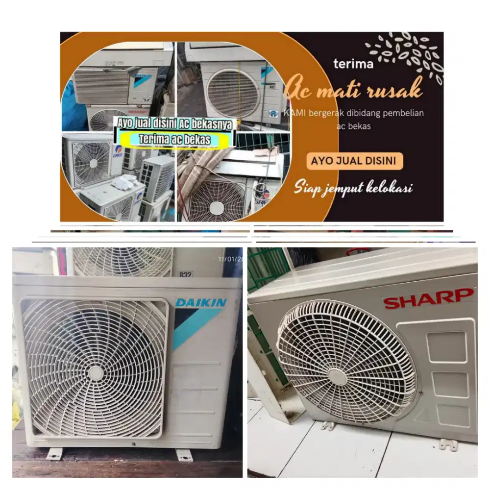 Terima ac bekas rusak