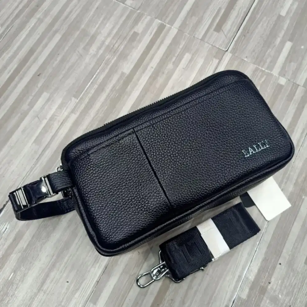 HANDBAG BALLY MEN LEATHER BRANDED IMPORT