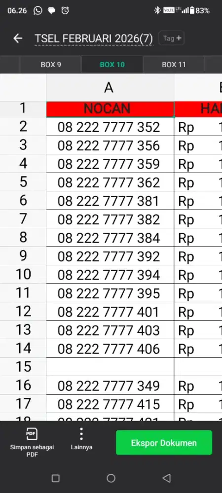 NOMOR CANTIK TELKOMSEL