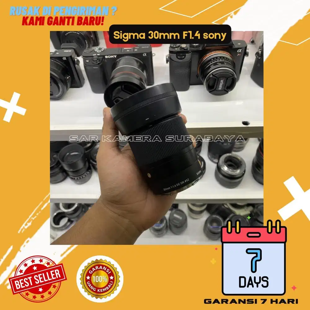Lensa 30mm sigma f1.4 for sony mulus no jamur