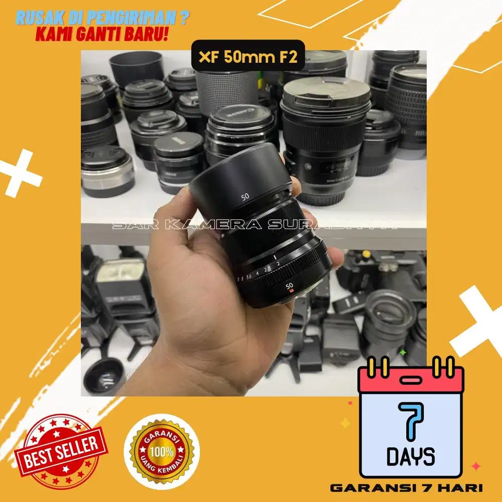 Lensa 50mm F1.8 WR fujifilm good condition mulus like new no jamur