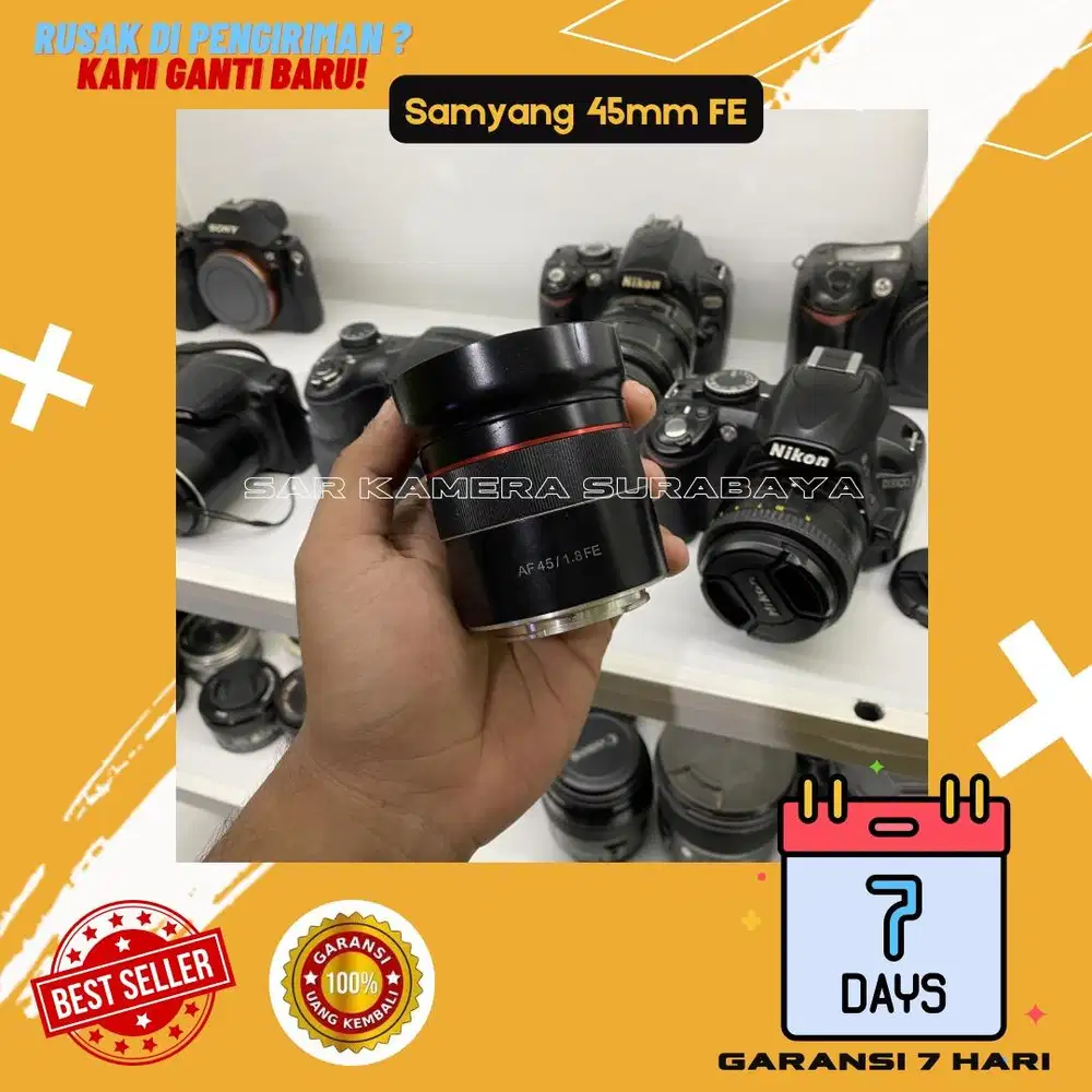 Lensa FE Samyang 45mm sony fokus akurat