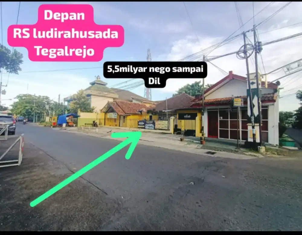 Tanah luas dekat RS ludirahusada jos Cokroaminoto Wirobrajan Yogya