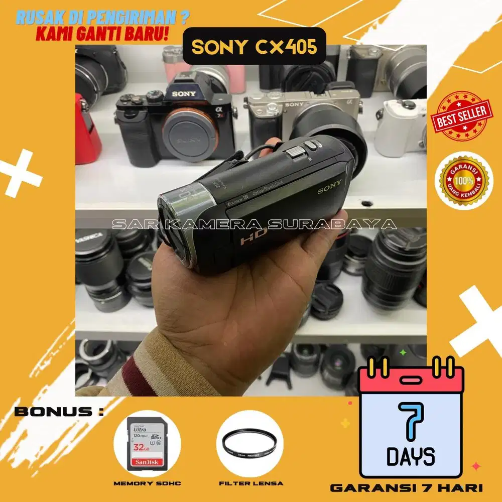 Kamera handycam sony CX405 normal best seller terlaris
