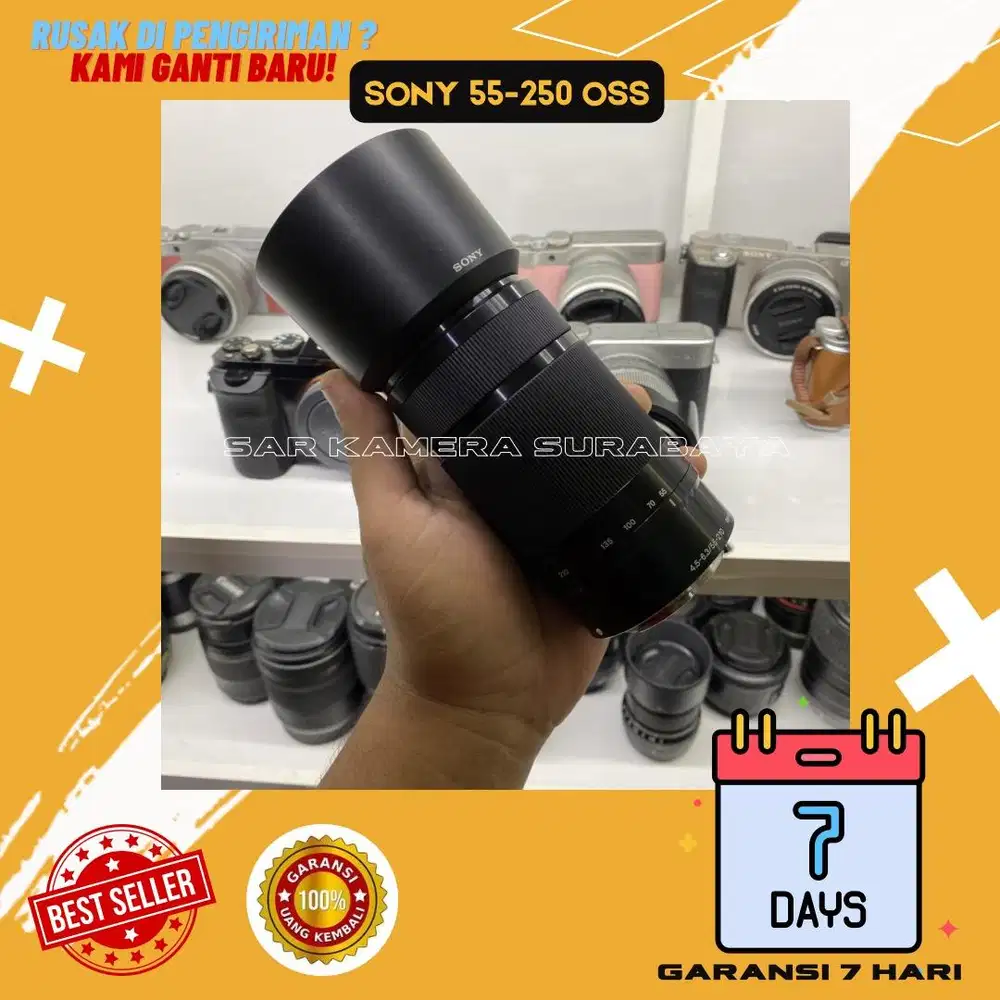 Lensa tele 55-210 OSS sony mulus fokus akurat