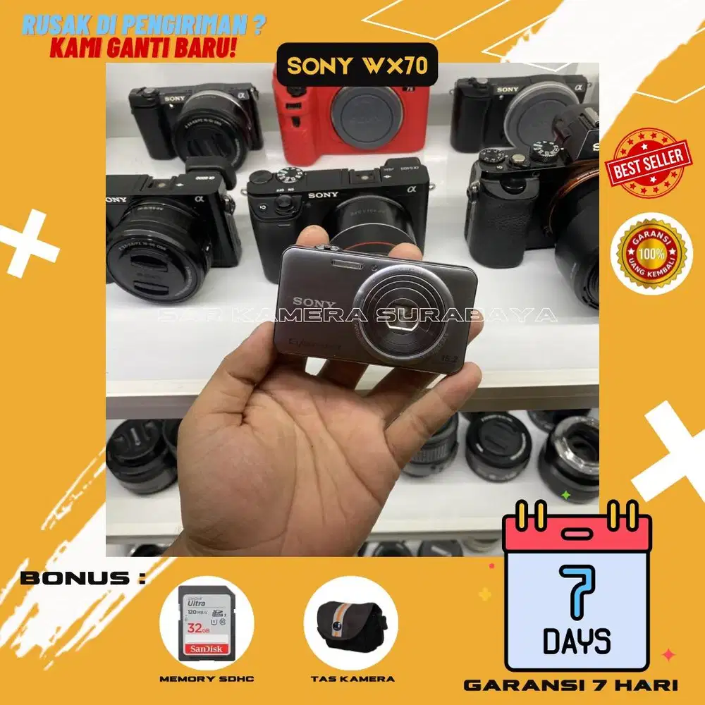 Kamera digital pocket sony WX70 Touchscreen