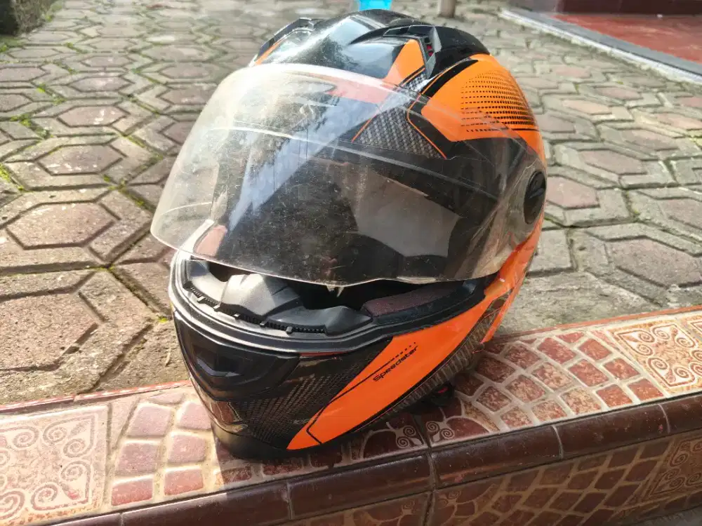 Helm fullface zeuz orange