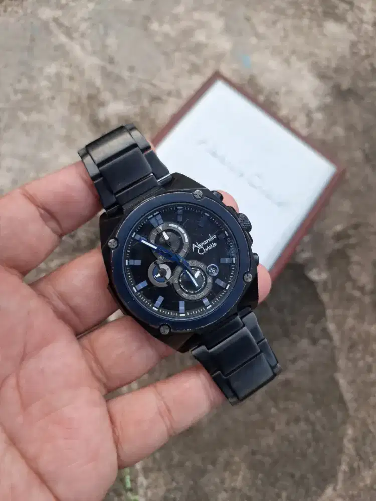 Jam tangan alexandre christie 6655 original