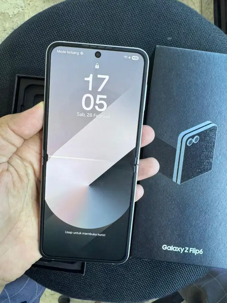 Samsujg galaxy Z flip 6 5g 12/512 minus lcd garis