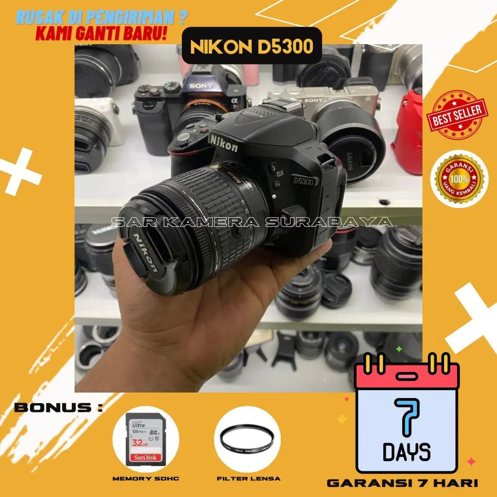 Nikon D5300 lensa 18-55 AFP sc minim 16.xxx