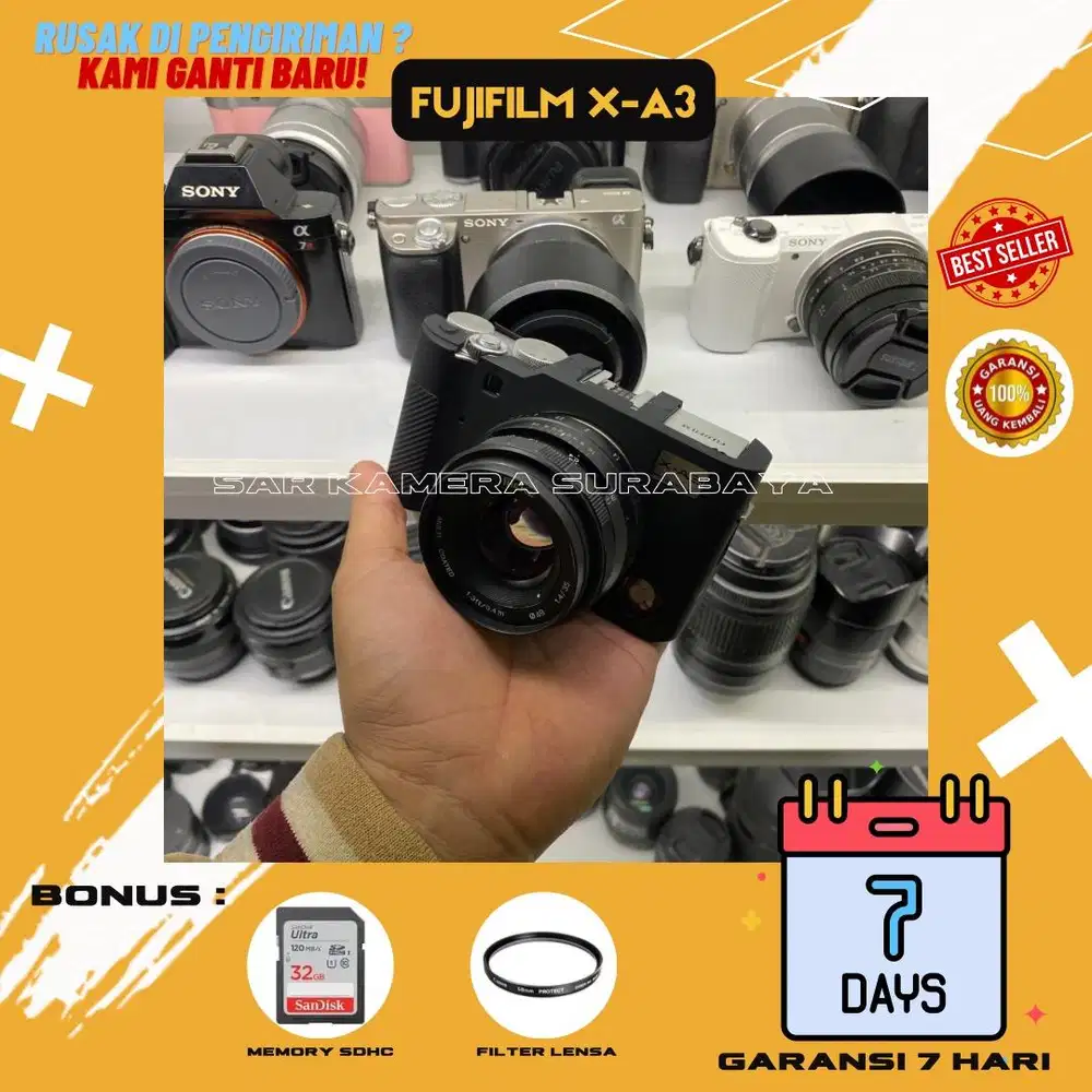 Kamera fujifilm XA3 lensa fix 35mm f1.4