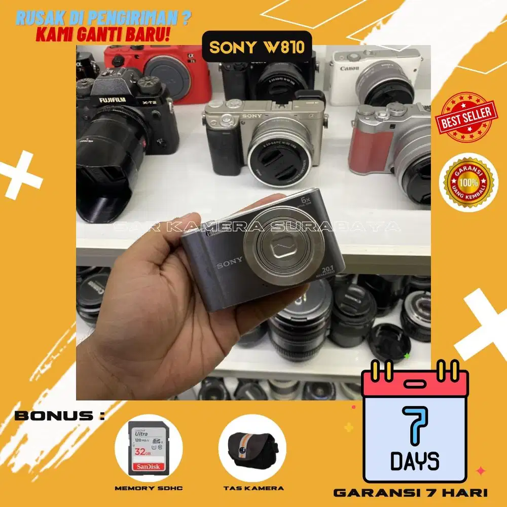 Kamera pocket digital sony W810 mulus normal