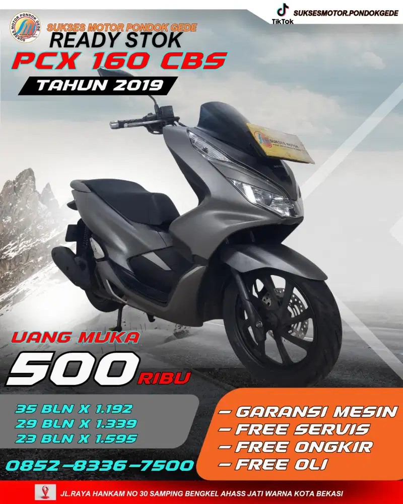 HONDA PCX 150 CBS TAHUN 2019 DP 500 RIBU ANGSURAN TERJANGKAU