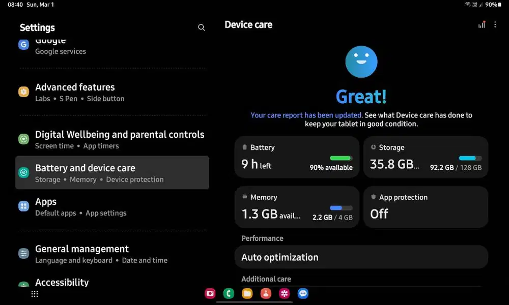 Samsung Tab S6 lite 4/128