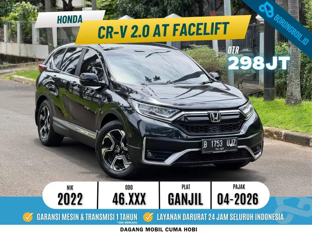 Honda CRV 2.0cc at Facelift 2022 Hitam Metalik