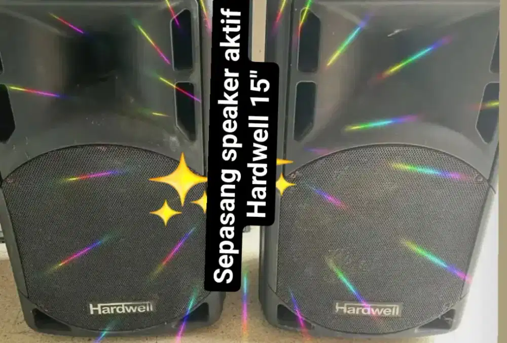 Sepasang speaker aktif hardwell 15
