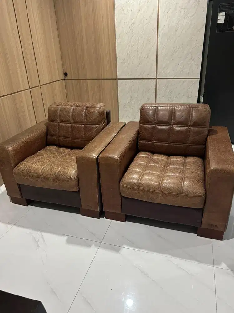 Sofa kulit nieri italia