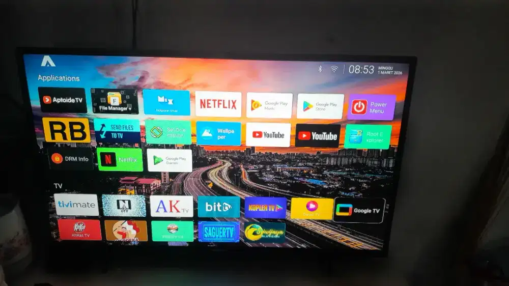 TV LED 43 INCH ANALOG + STB ANDROID TV