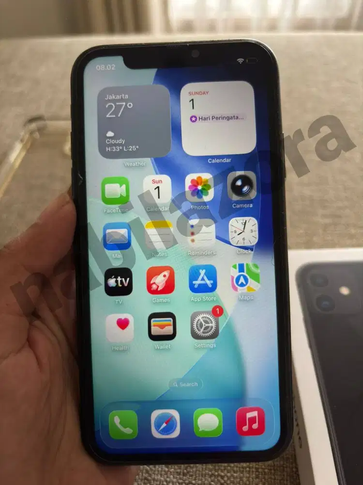 iPhone 11 128GB Ex-iBox Resmi - Mulus 99% Bawaan Pabrik - Fullset