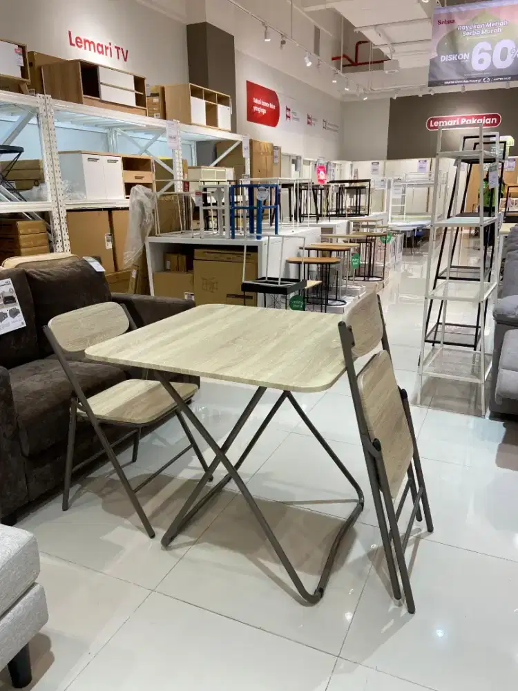 meja makan lipat minimalis