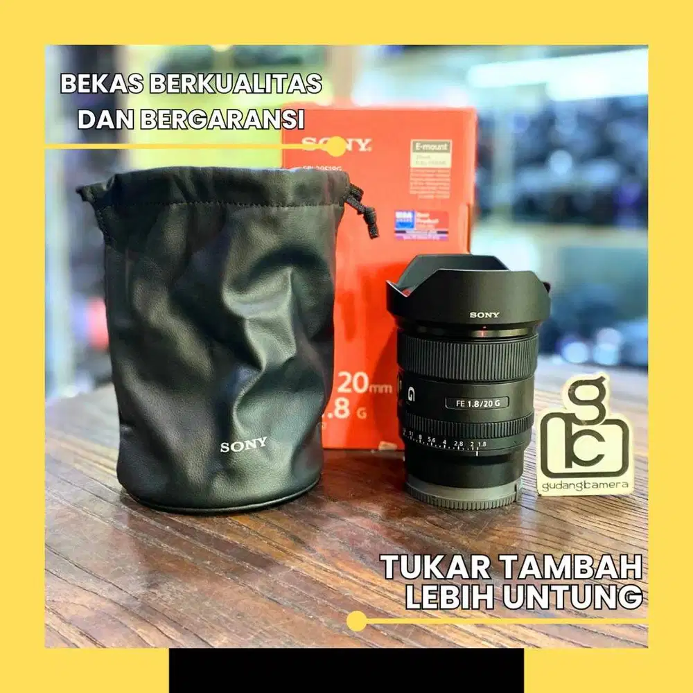 Lensa Sony FE 20mm F1.8G - LIKE NEW - 8870