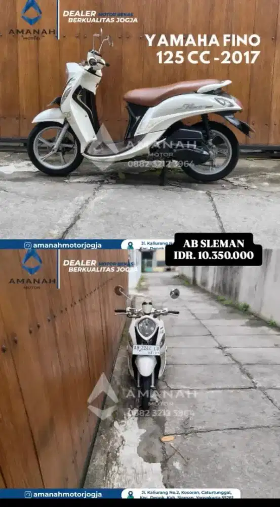 Yamaha fino 125 premium th 2017 ab slman