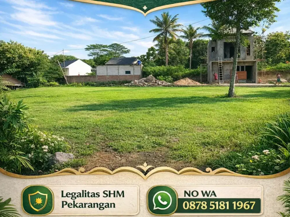 Tanah SHM Pekarangan Area Gamping Siap Balik Nama