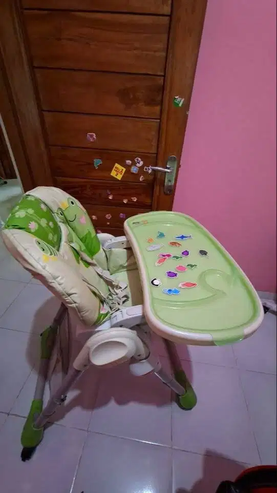 Dijual Chicco High Chair Green Frog