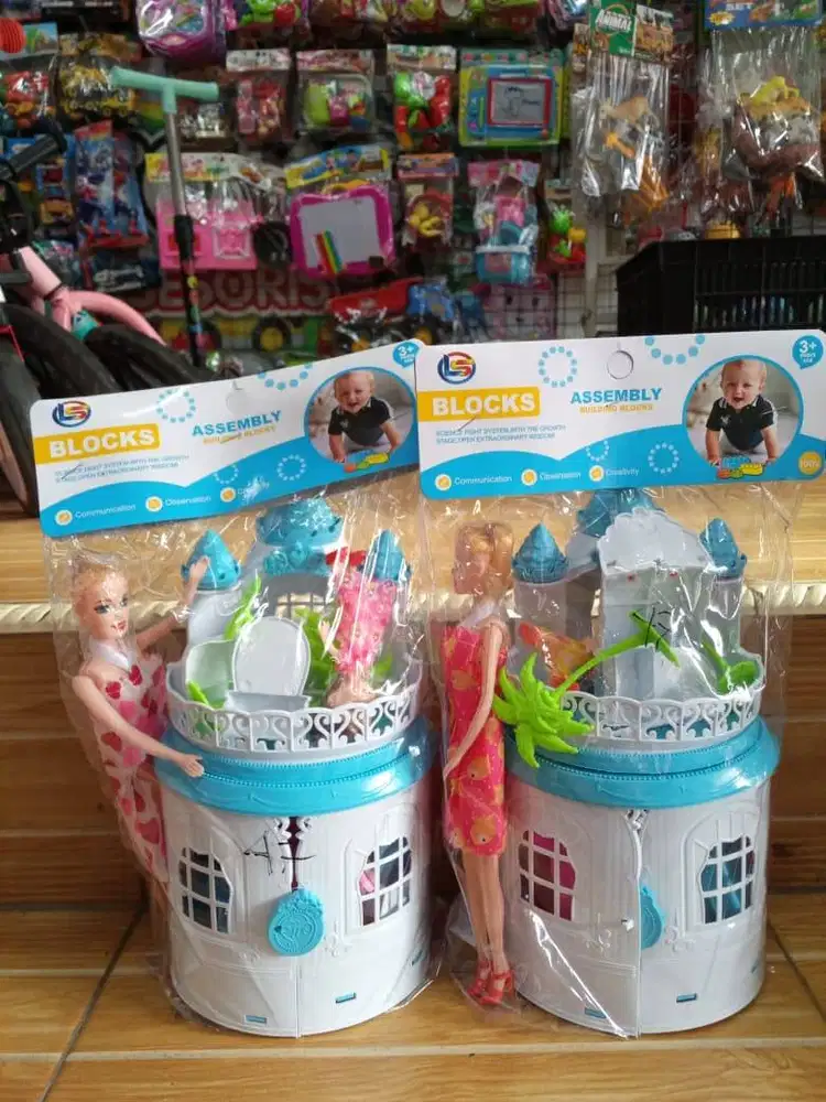 mainan anak set rumah brbi