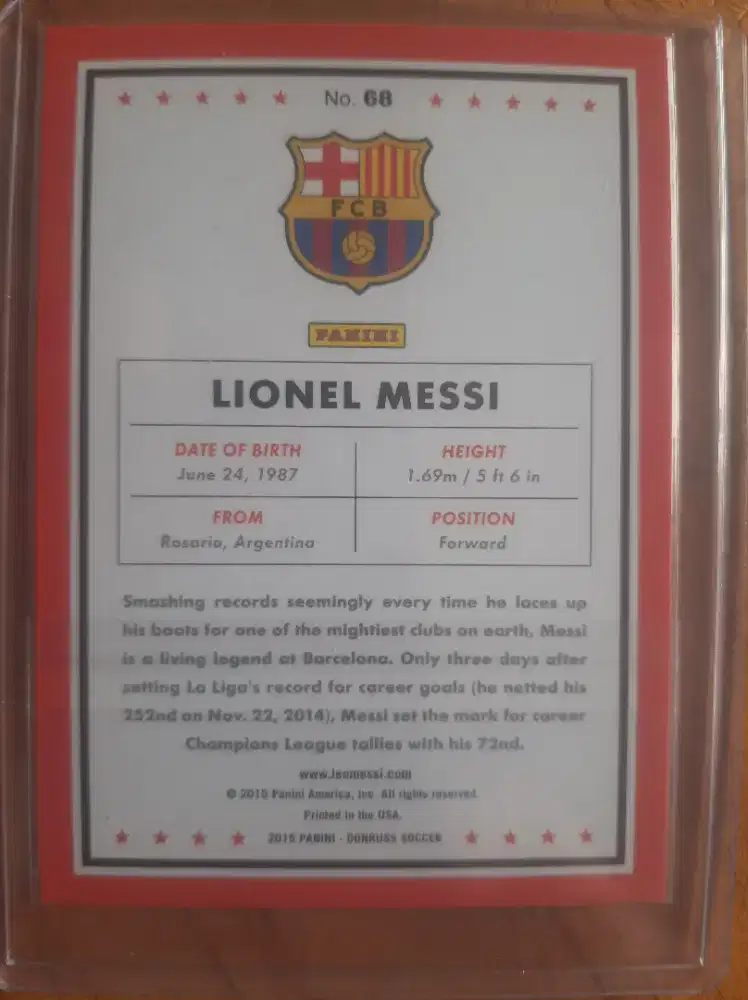 Kartu lionel messi