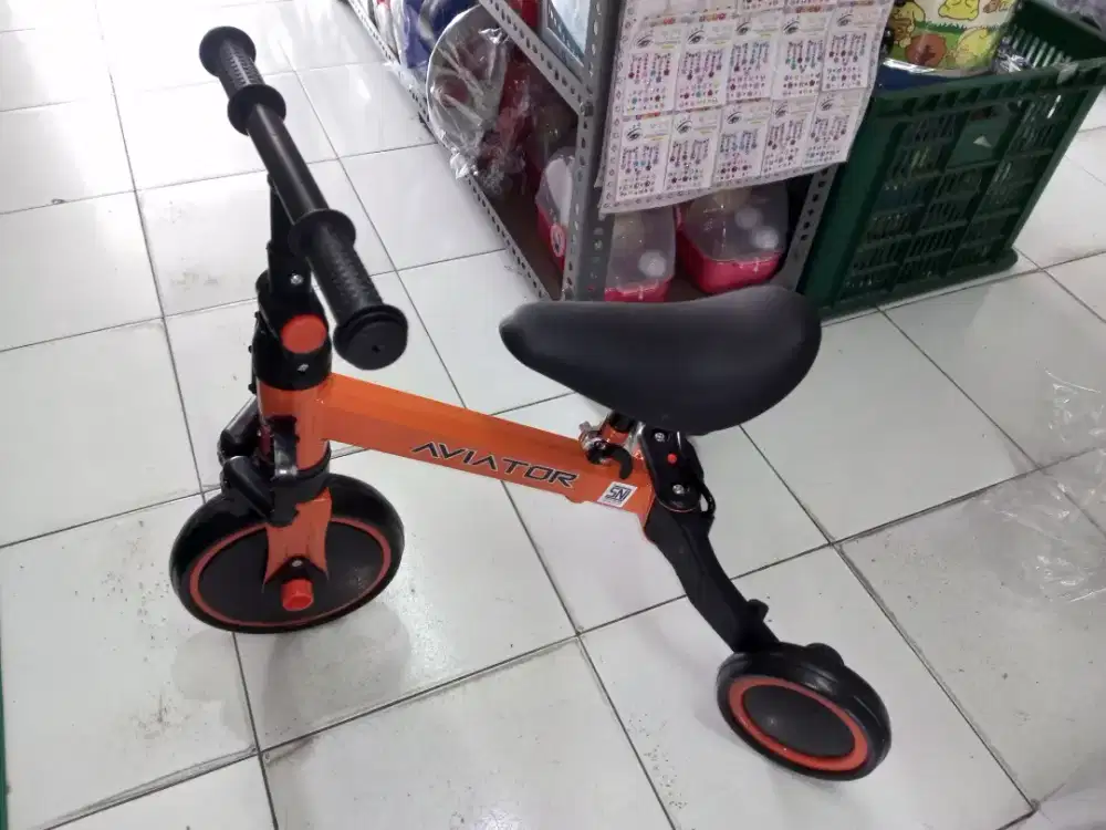 Mainan anak sepeda Pushbike 2 in 1 aviator