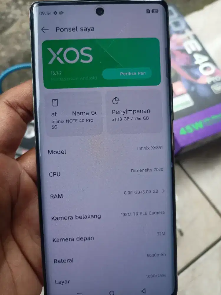 infinix note 40 pro 5g 8/256