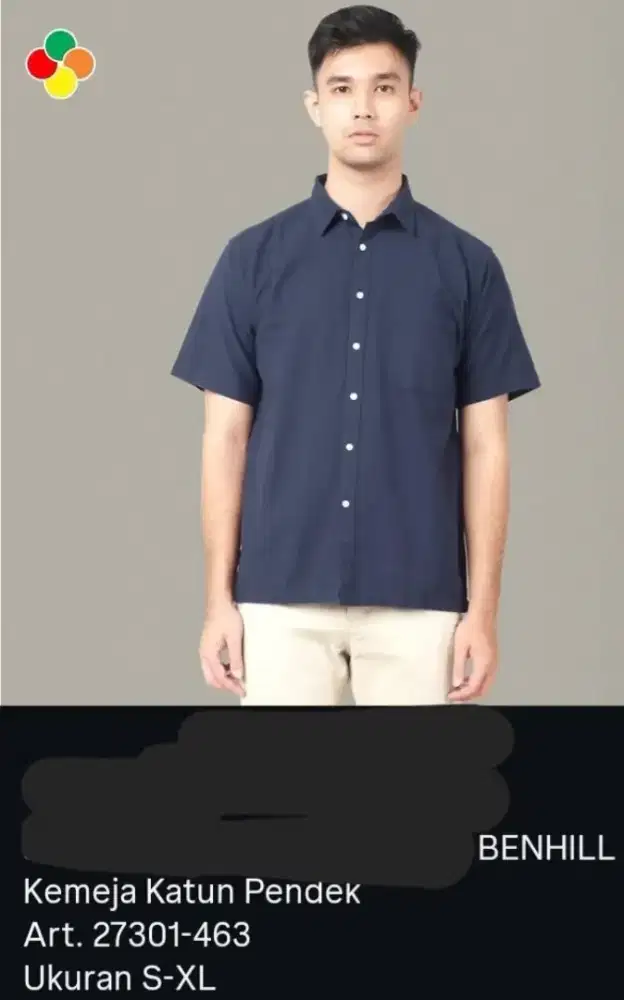 Kemeja pria BENHILL UK L