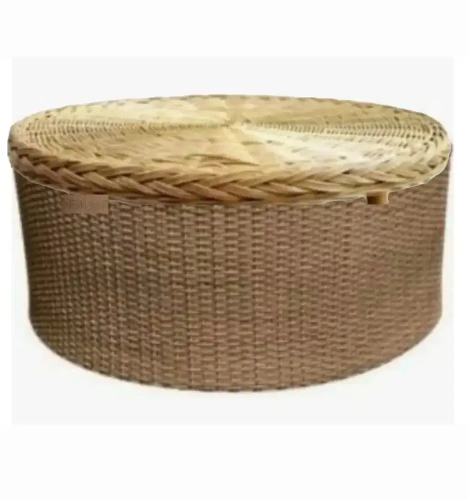 Meja Rotan betuk bulat