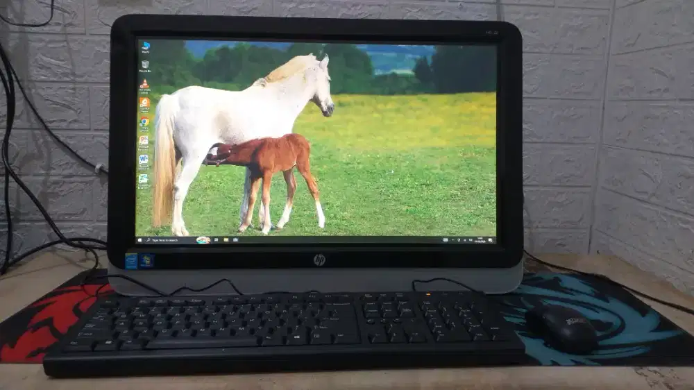 PC CPU AIO HP 22 Normal Siap Pakai