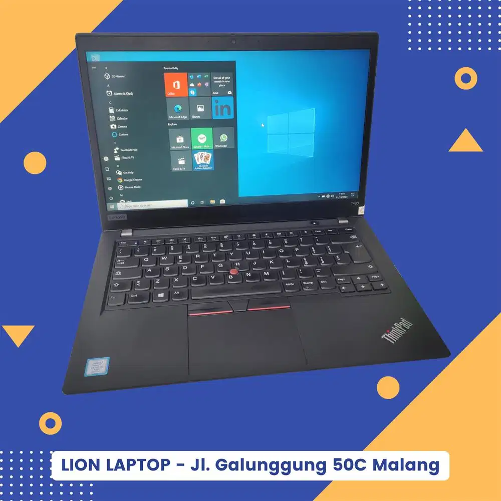 RAM 16GB i5 Gen 8 SSD 256GB Lenovo Thinkpad T490 [01|03]