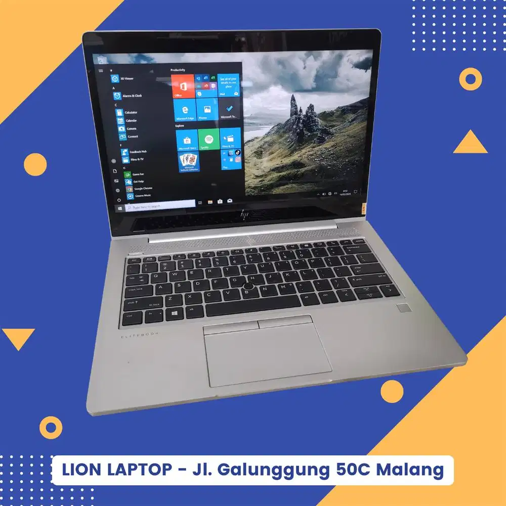 Core i7 gen 8 RAM 8GB Touchscreen Slim HP Elitebook 830 G6 [01|03]