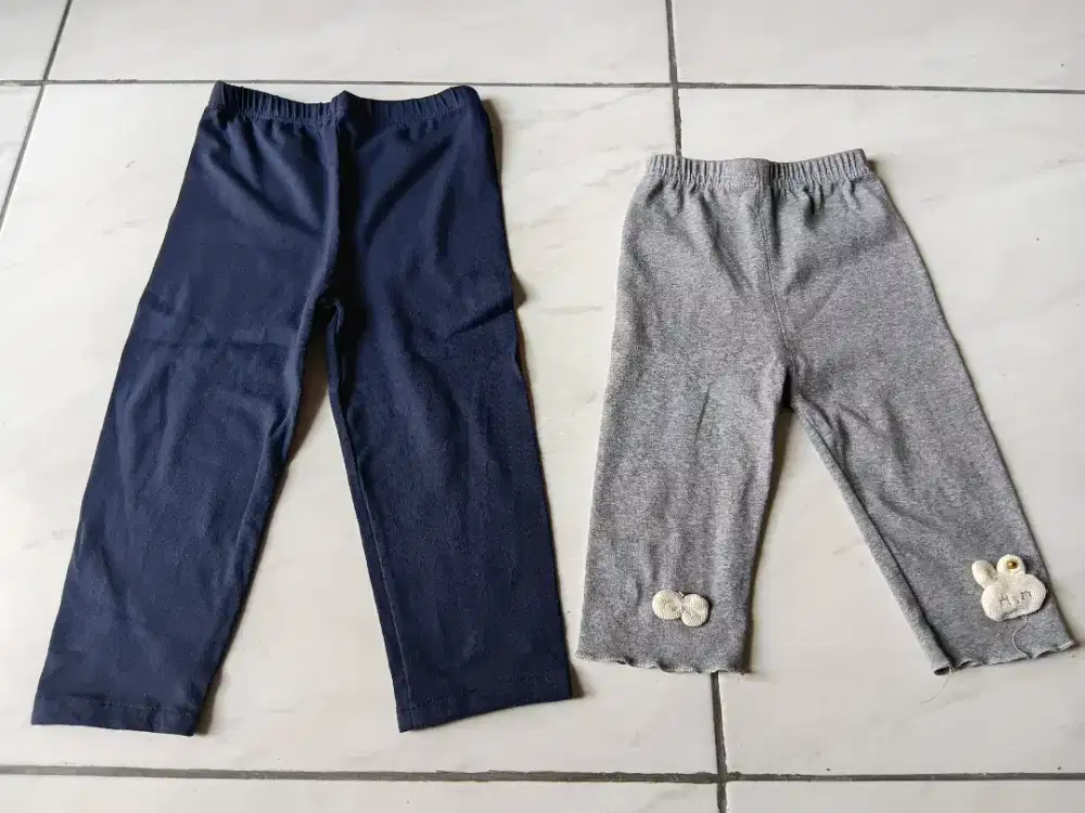 Celana Legging Anak 2 Pcs Usia 1 - 3 Tahun