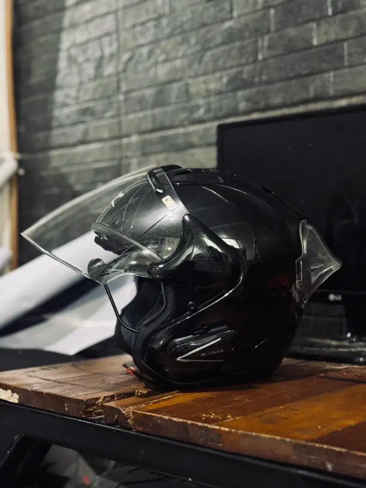 HELM TSR MALAYSIA BLACK GLOSY