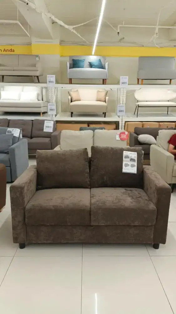 TADEO SOFA 2S + STORAGE BROWN