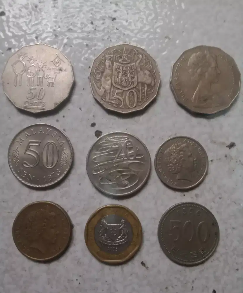 Di jual koin kuno dolar dan indo