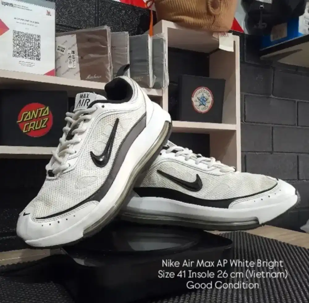 Sepatu Running Nike Air Max A White Bright Size 41 Insole 26