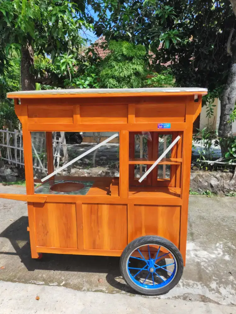 Sedia Gerobak Angkringan, Bakso Mie Ayam, Bubur, Sate, Soto, Pecel dll