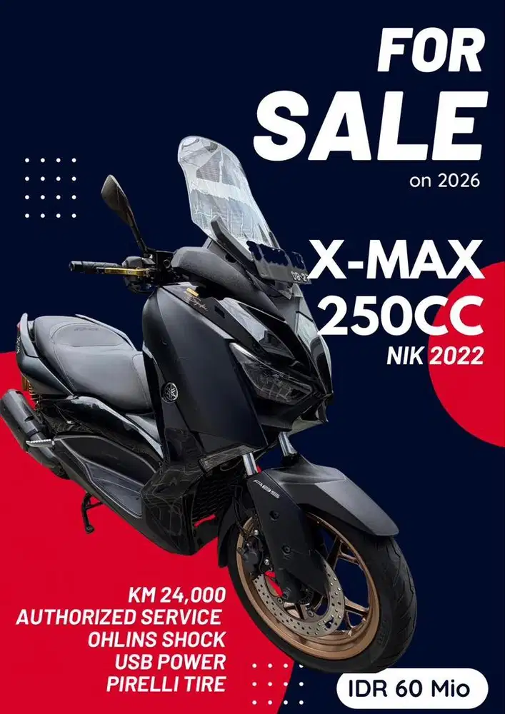 X-MAX 250cc - 2022 - Ohlins Shock
