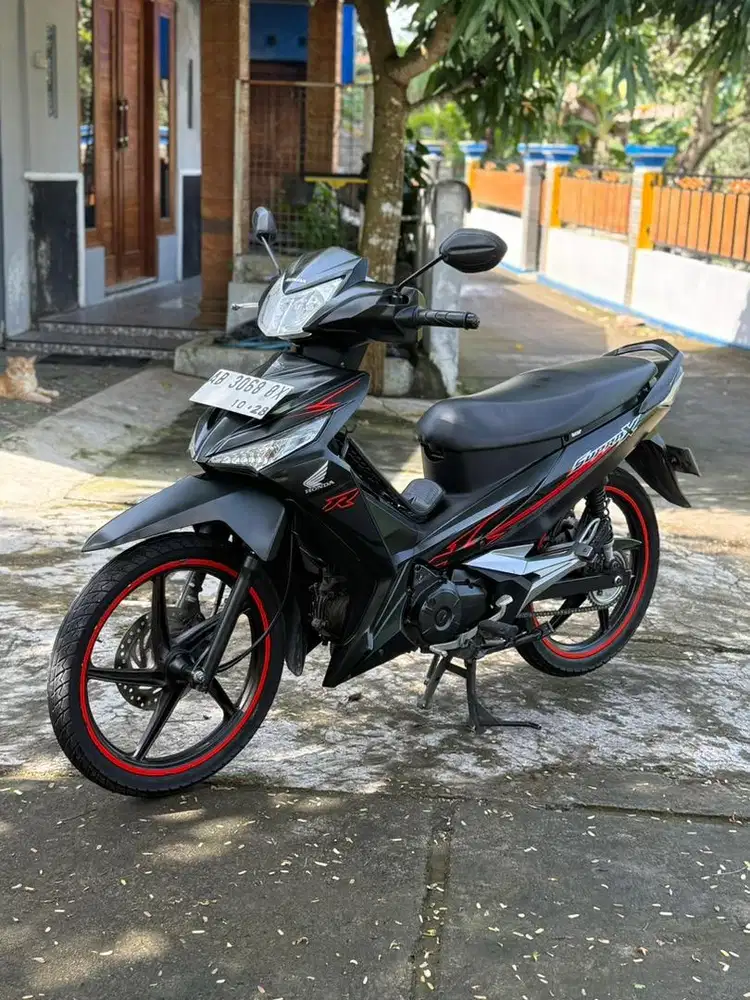 Supra x 125 plat ab warna favorit