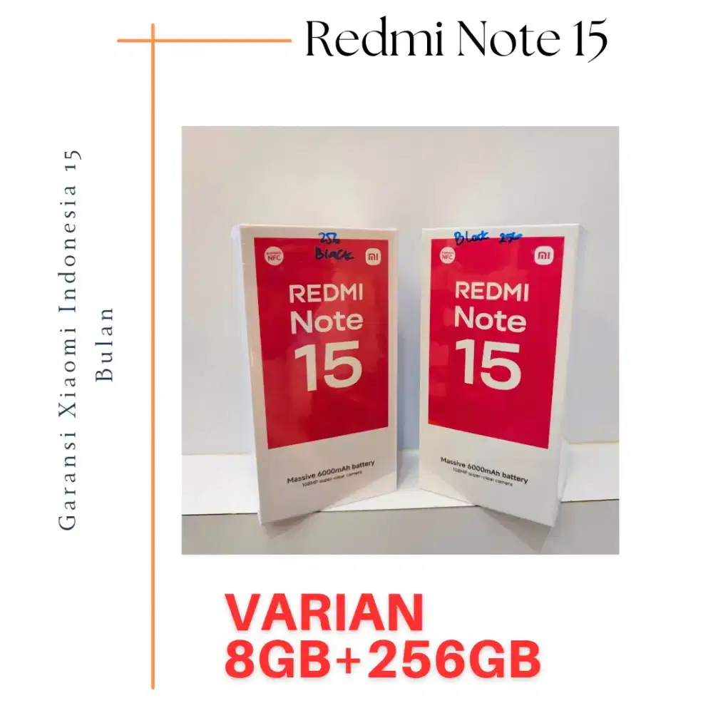 Redmi Note 15 256GB Garansi Resmi