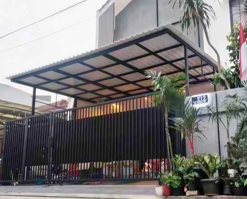 Pasang kanopi hollow atap alderon RS