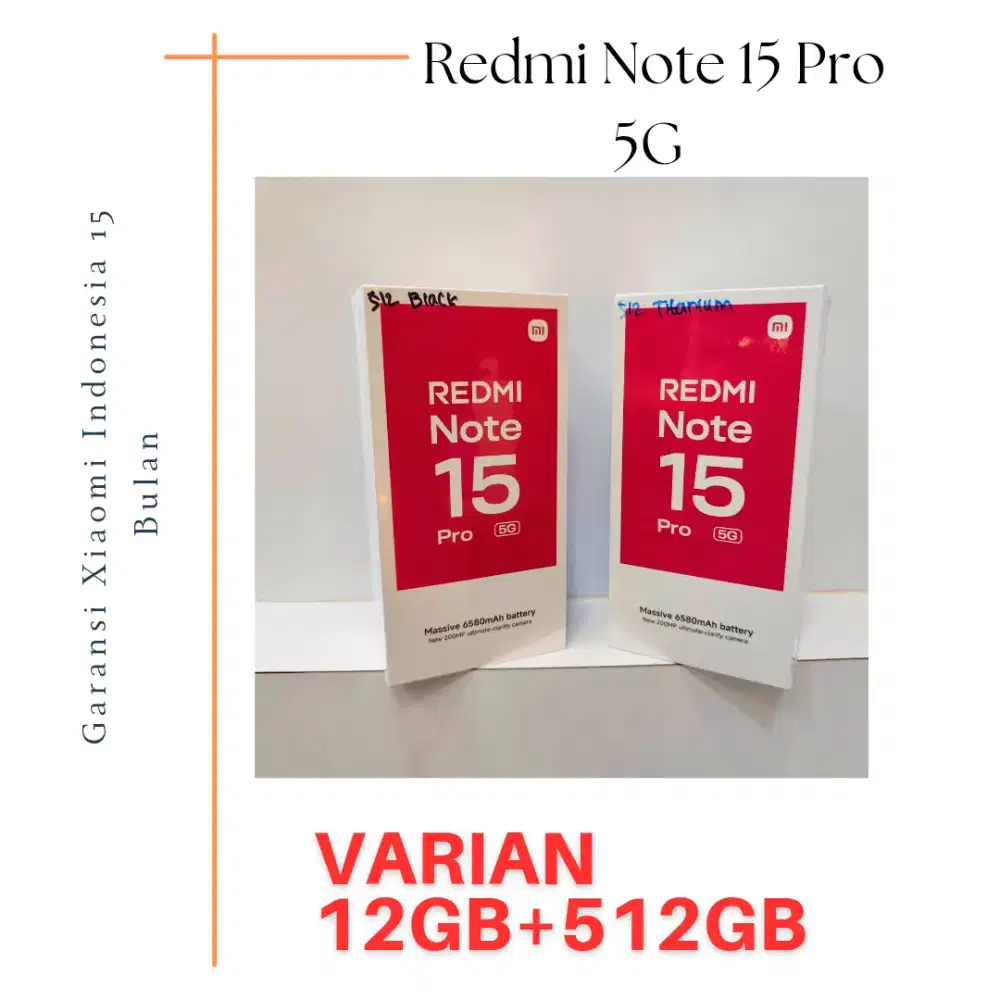 Redmi Note 15 Pro 5G 512GB Garansi Resmi